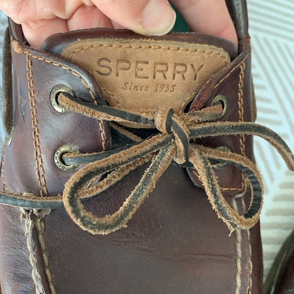 Mens Sperry leather loafers size 10.5 wide - Picture 5 of 8